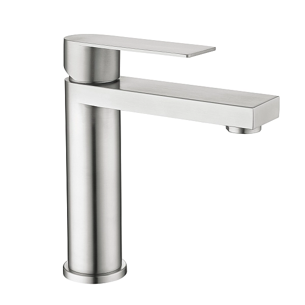 Змішувач для раковини низький Lidz Nexus 001F (k35)  LDNEX001FNKS49184 Nickel