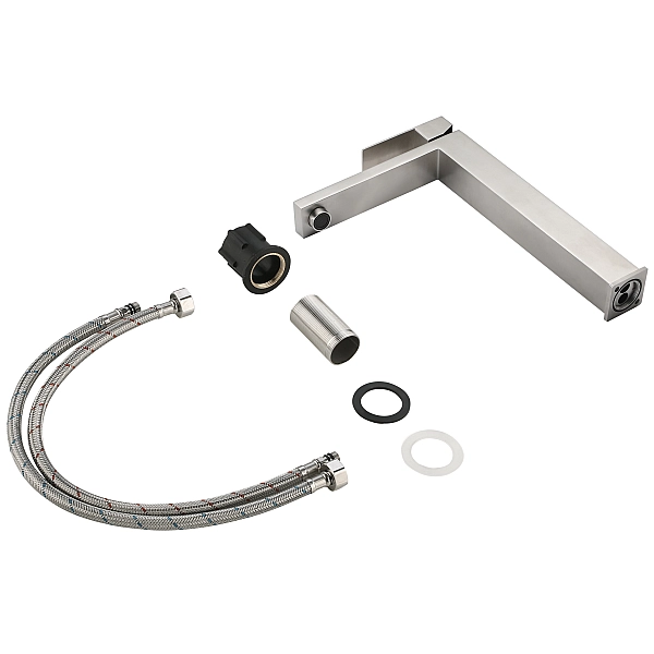 Смеситель для раковины высокий Lidz Helix 001FH (k35)  LDHEL001FHNKS49179 Nickel - Фото - 6