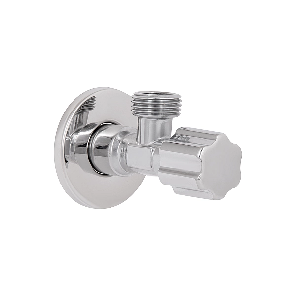 Кран угловой Thermo Alliance Forte вентельный 1/2"НН, хром TAF341W1515 - Фото - 6