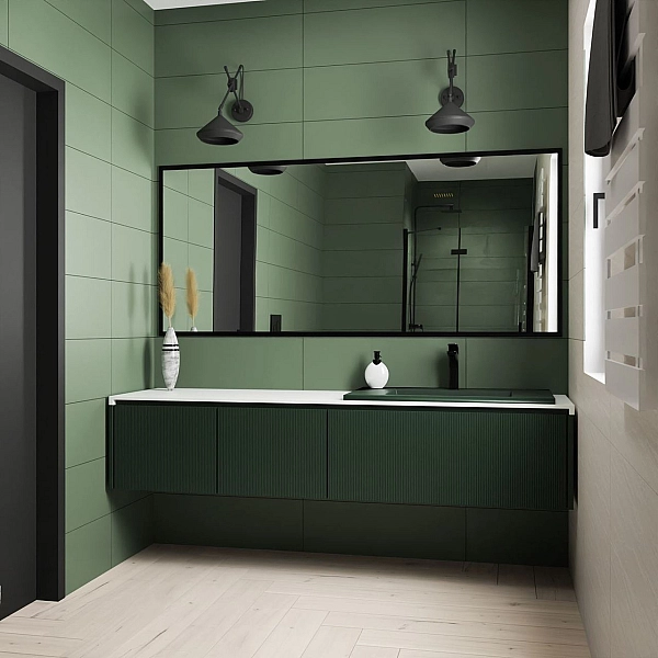 Плитка стінова Nightwish Green RECT 250x750x9 Paradyz - Фото - 2