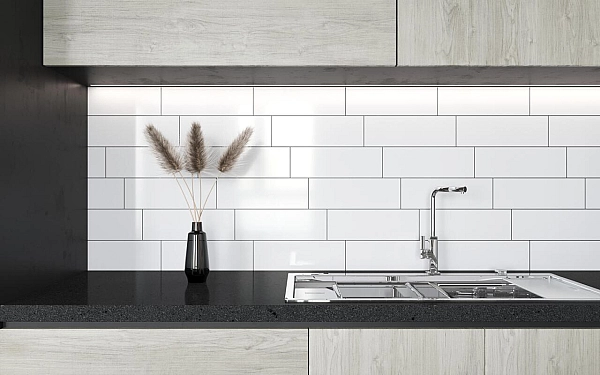 Плитка стінова 6L0S21 The Wall Білий (plane) SATIN 100x300x6 Golden Tile - Фото - 2