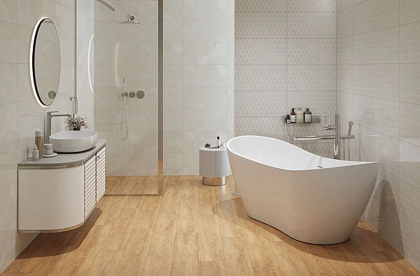 Плитка керамогранітна HD7420 Harmony Wood Коричневий RECT 198x1198x8 Golden Tile - Фото - 2