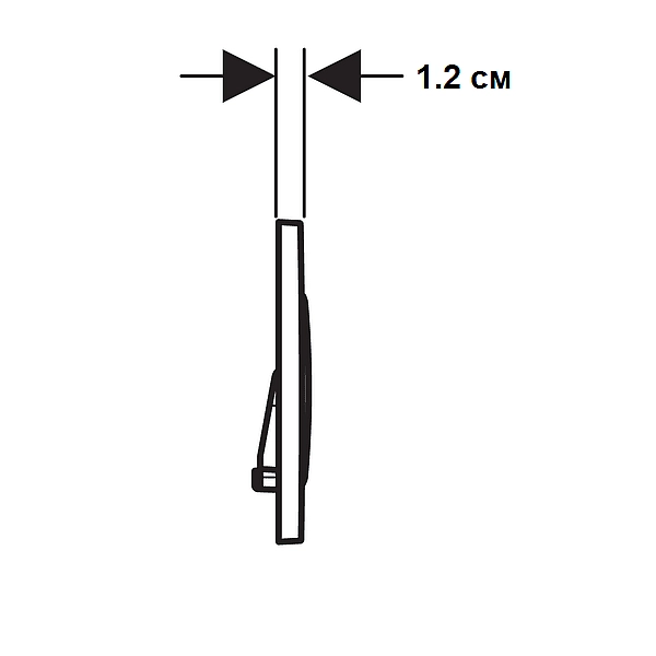 115.882.01.1 Sigma20 round Клавіша змиву, подвійний змив, легкоочисна поверхня, білий мат (1 сорт) - Фото - 3