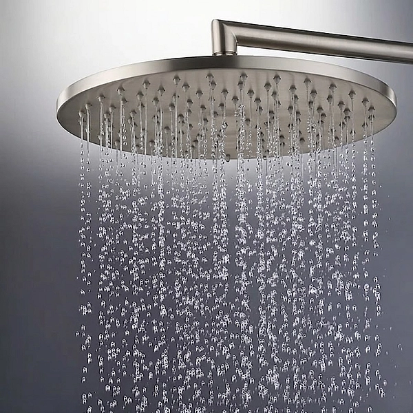 I00596000094005 COSMO Верхній душ 280 мм., BRUSHED NICKEL (1 сорт) - Фото - 3