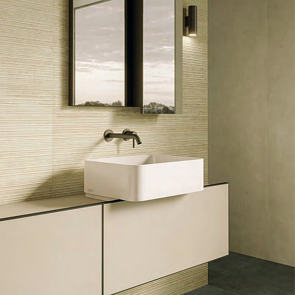 TR03BAR TRAV.BEIGE VEIN CUT RIBBED SQ. 120X60 (1 сорт) - Фото - 2