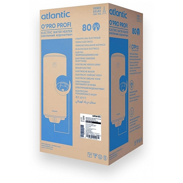 851417 Водонагрівач побутовий електричний Atlantic OPRO PROFI  VM 080 D400S (1500W) (1 сорт) - Фото - 7