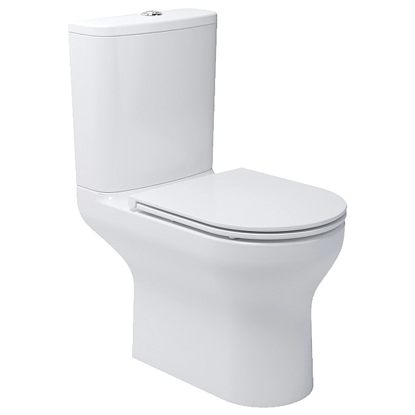 5810020 Life Унітаз-компакт з кришкою soft-close безобідковий, Vortex Flush,  білий (1 сорт) - Фото - 2