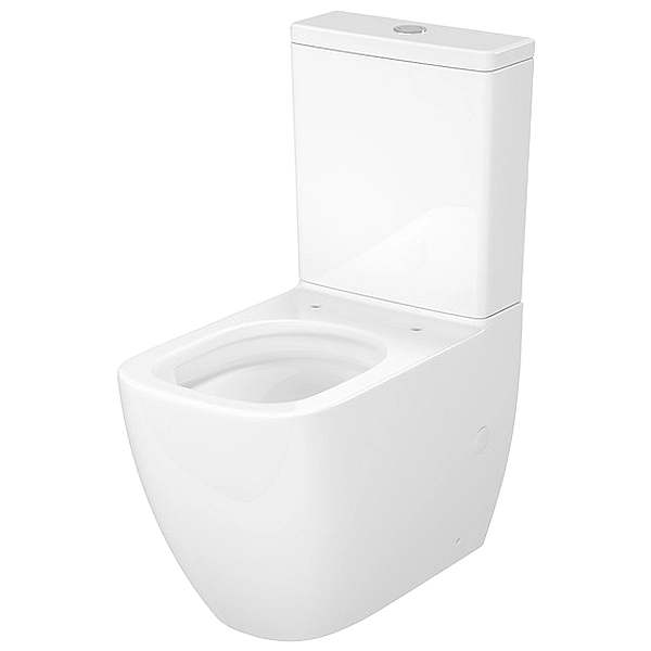 K681-063 Компакт 930 Remo Pro Square Tornado 011, приставний до стіни, безобідковий CleanOn, сидіння SLIM Duroplast із Softclose і ф-ією швидкого зняття, колір білий глянець (1 сорт) - Фото - 3