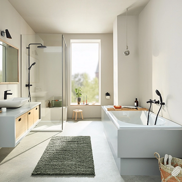 1022032430 Grohtherm 800 Cosmopolitan Термостат для ванни, чорний матовий (1 сорт) - Фото - 4