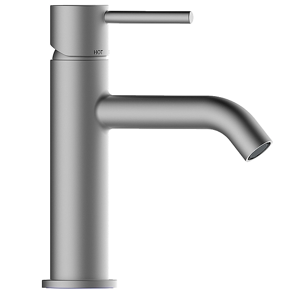 Z00701000094005 TEO-M (MEDIUM) Змішувач для раковини з донним клапаном, BRUSHED NICKEL (1 сорт)
