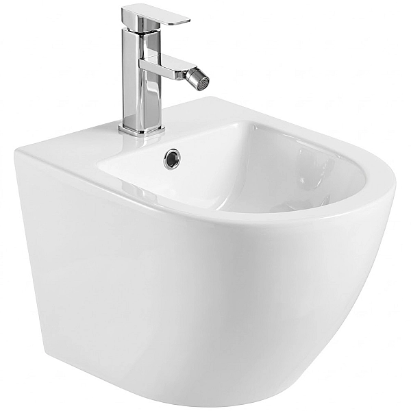 DFL0460400W Flow Біде 495x365x330мм з отвором під змішувач, білий глянець (1 сорт) - Фото - 2