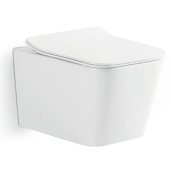 DLI30401111W Linea Підвісний безобідковий унітаз з кришкою soft-close та Vortex Flush, білий (1 сорт) - Фото - 2