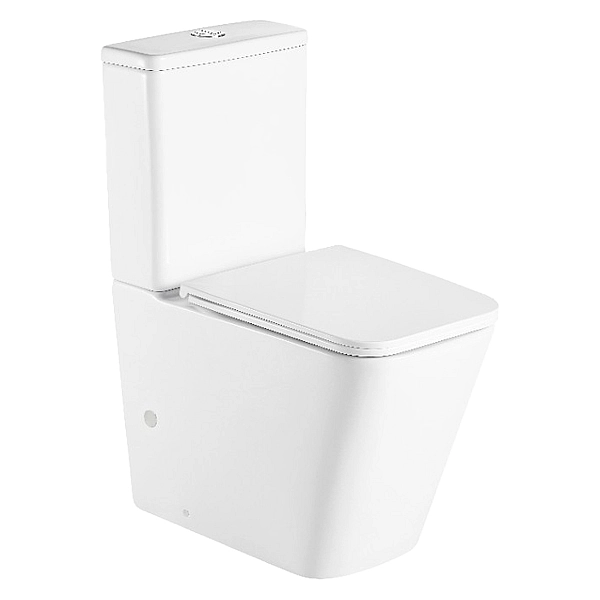 DFL2170211W Flow square Унітаз-компакт 610x365x825мм з кришкою soft-close, Vortex Flush, білий глянець (1 сорт) - Фото - 2