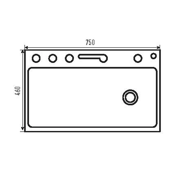 Мийка багатофункціональна Mixxus MH7546-SET-08 Micro Decor Graphite з вбудованим змішувачем з нерж.сталі (MI8455) - Фото - 2