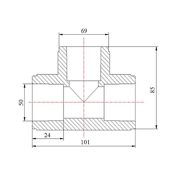Тройник PPR Blue Ocean 50 - Фото - 2