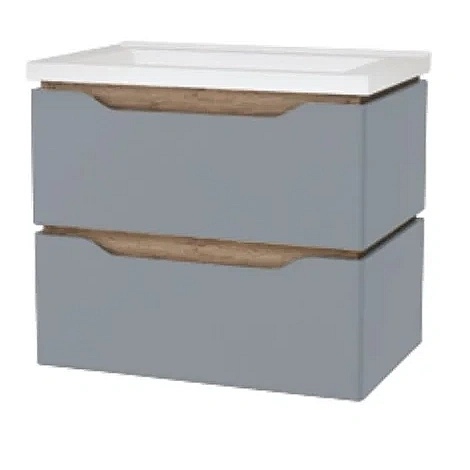 "Сакраменто" Тумба підвісна з ум. Глорія 90 2ш (сіра)