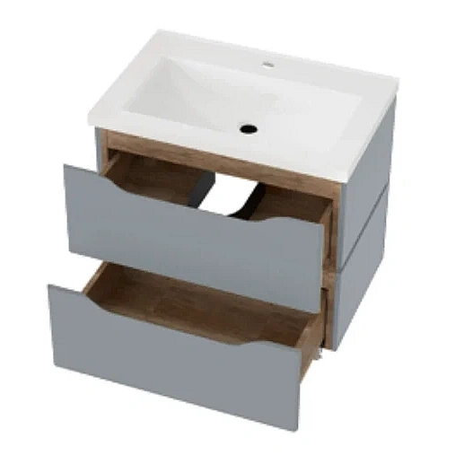 "Сакраменто" Тумба підвісна з ум. Глорія 80 2ш (сіра) - Фото - 2