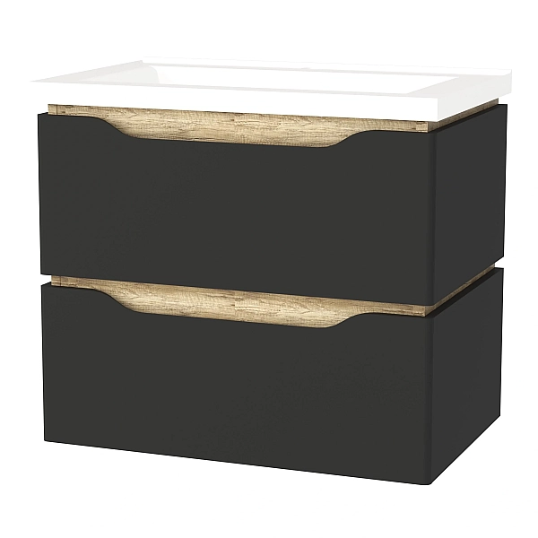 "Сакраменто" Тумба підвісна з ум. Глорія 70 2ш (антрацит)