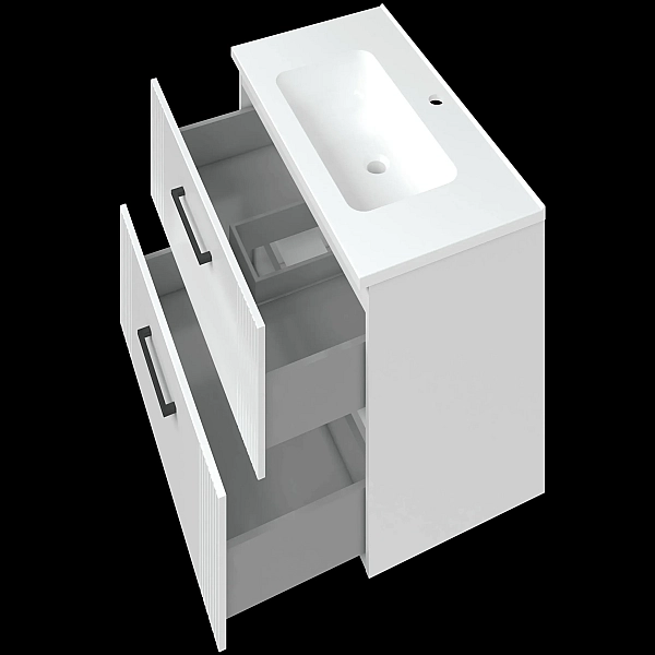 "Елара" Тумба підвісна з ум.Родео 80 біла - Фото - 2