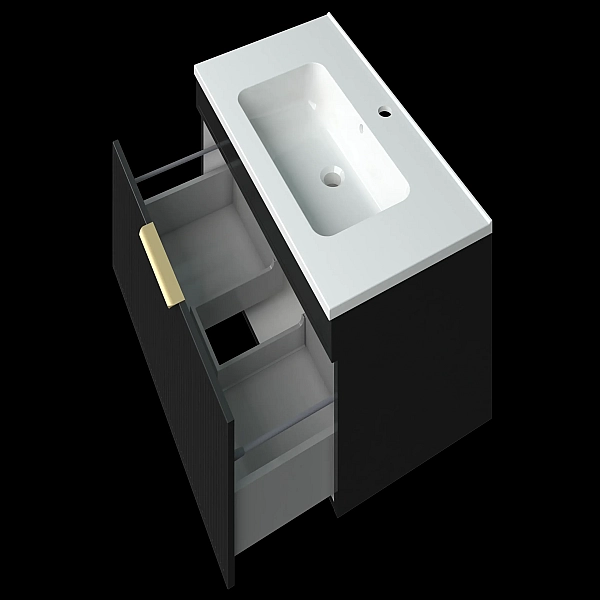 "Адель" Тумба з ум. Родео 80, чорна - Фото - 2