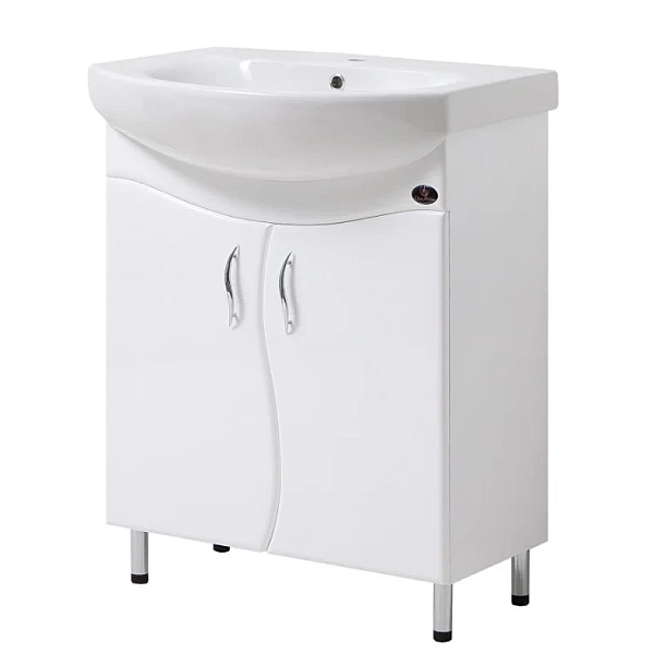 Тумба з умив. "Лотос/RUNA 60" біла,хвиля