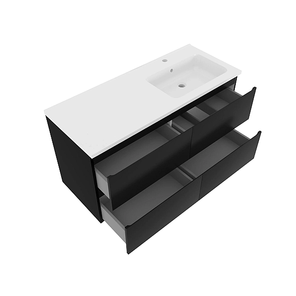 "Фрея" Тумба з ум. Родео 120 см, чорна П - Фото - 2