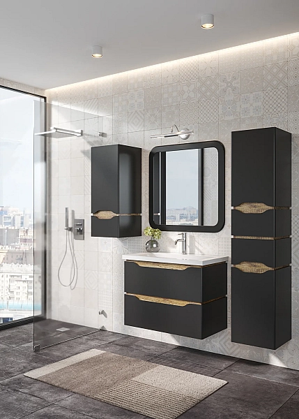 "Сакраменто" Пенал підлоговий 35х35 (антрацит, правий) - Фото - 3