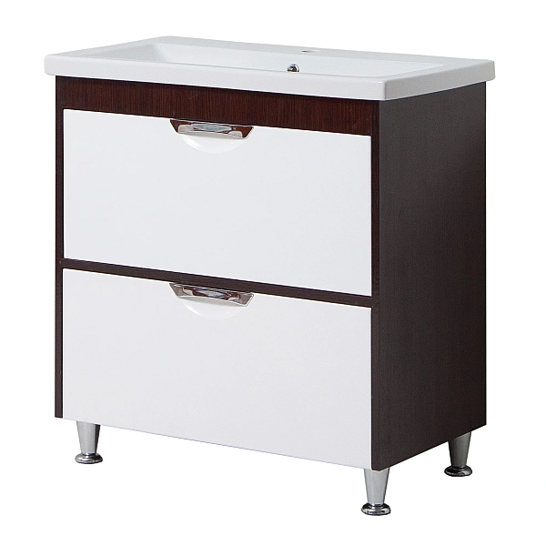 "Венге" Тумба з ум.шт.камінь Глорія 60 з 2 шух-ми, вр.р. напр.прих.монт.