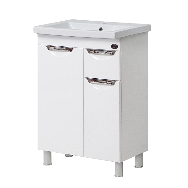 "Лора" Тумба з умив. шт.камінь "Глорія 60" з шухлядою, вр.р