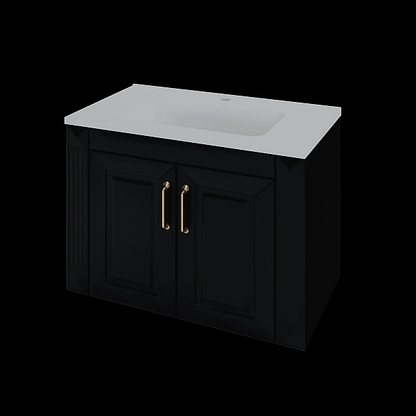 "Аскольд" тумба підвісна з ум. Родео 80, чорна