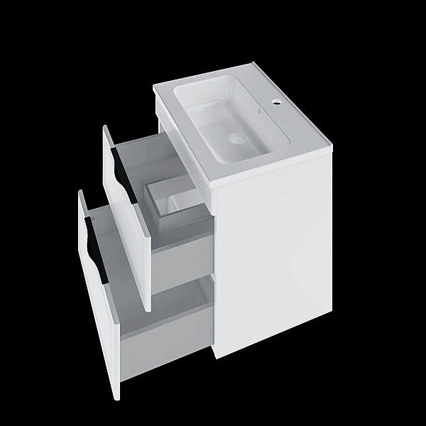 "Естель" тумба підвісна з ум. Родео 60, біла - Фото - 2