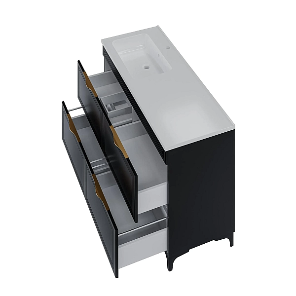 "Естель" тумба підлогова з ум. Родео 120, чорна П. - Фото - 2