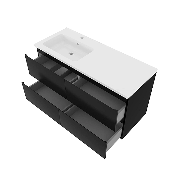 "Фрея" Тумба з ум. Родео 120 см, чорна Л - Фото - 2