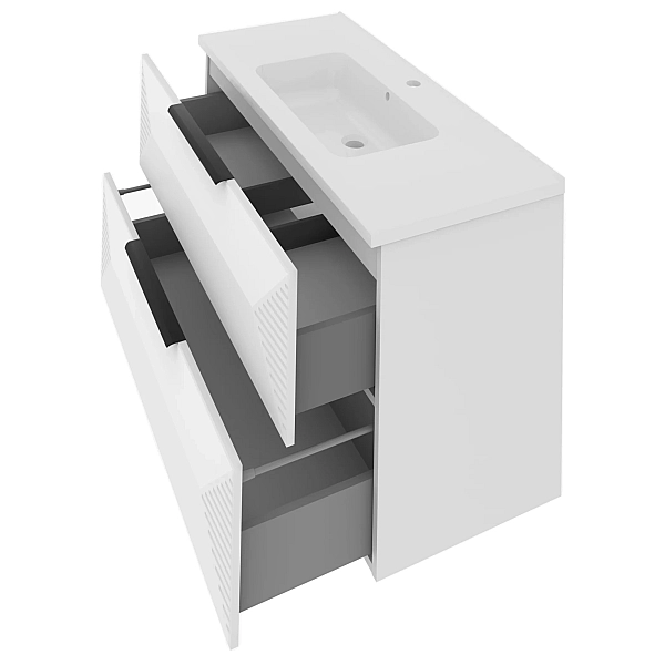 "Медокс" Тумба підвісна з ум. Родео 100 (біла) - Фото - 2