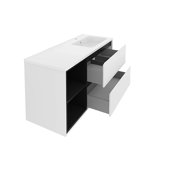 "Айріс" Тумба з ум. Родео 120 (біла) права - Фото - 2