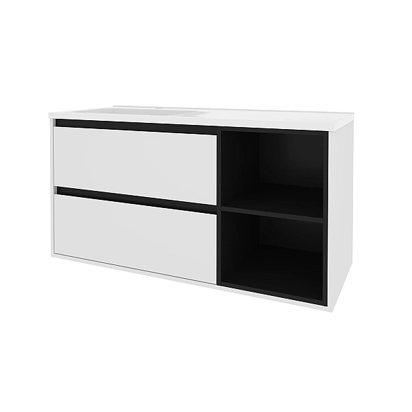 "Айріс" Тумба з ум. Родео 120 (біла) ліва