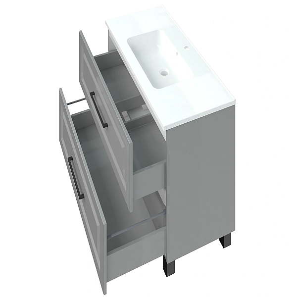 "Денвер" Тумба підлогова з ум.Родео 100 сіра ( 2 ш.) - Фото - 2