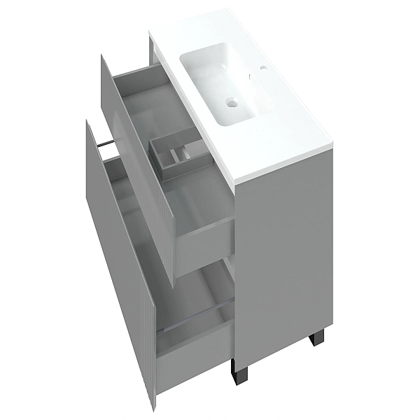 "Родео" Тумба підлогова з ум. Родео 100, сіра - Фото - 2