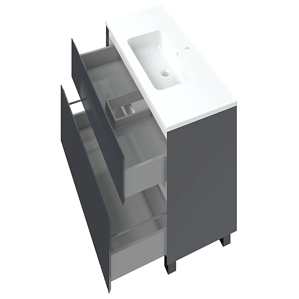 "Родео" Тумба підлогова з ум. Родео 100, антрацит - Фото - 2