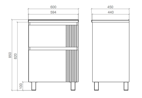 "Родео" Тумба підлогова з ум. Родео 60, біла - Фото - 3