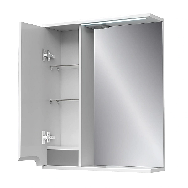 "Верона" Дзеркало з світ. з шкаф. 70 сіре (Лв) - Фото - 2