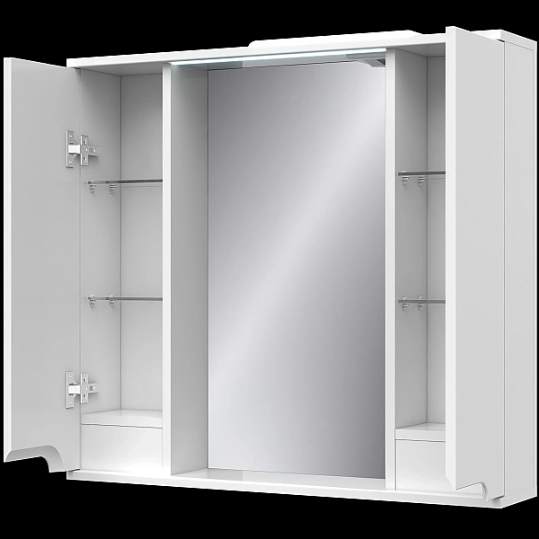 "Верона" Дзеркало з світ. з 2 шкаф. 80 біле - Фото - 2