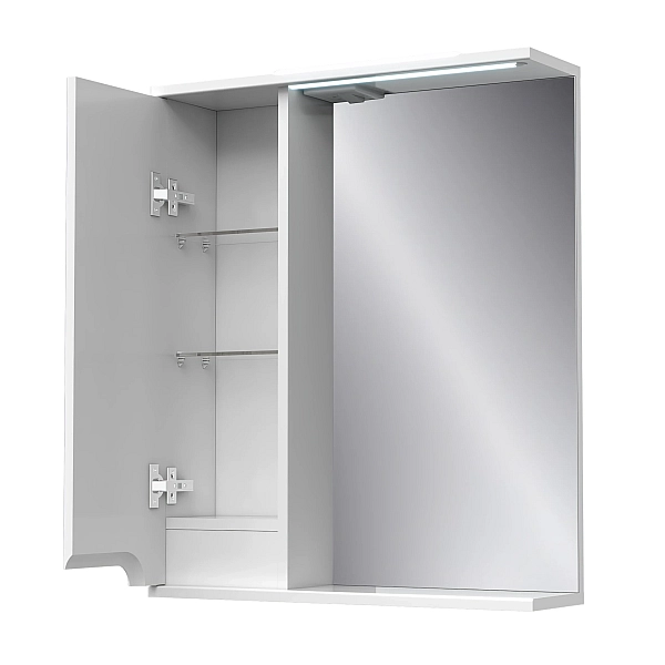 "Верона" Дзеркало з світ. з шкаф. 70 біле (Лв) - Фото - 2