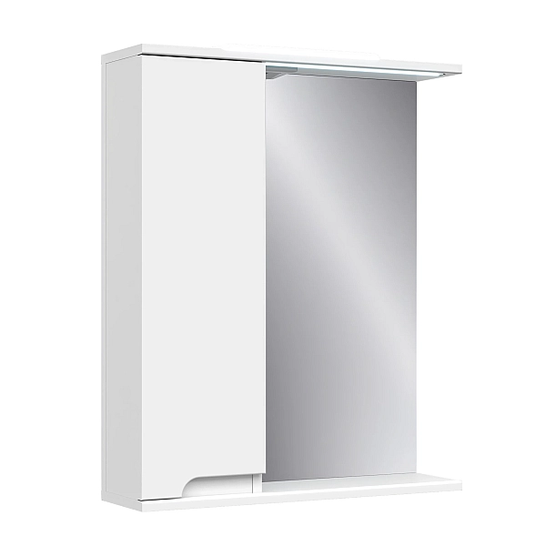 "Верона" Дзеркало з світ. з шкаф. 60 біле (Лв)