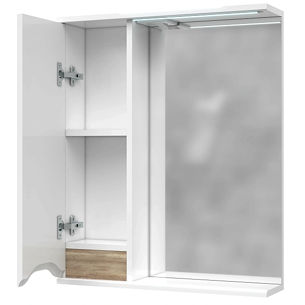 "Амелія" Шафа з дзеркалом 70 ( дуб сонома ) Л. - Фото - 2