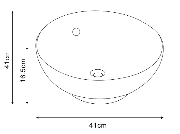Раковина накладна Mixxus Premium TOPPER-0201 GRAY 410x410x165mm з переливом (MP6649) - Фото - 9