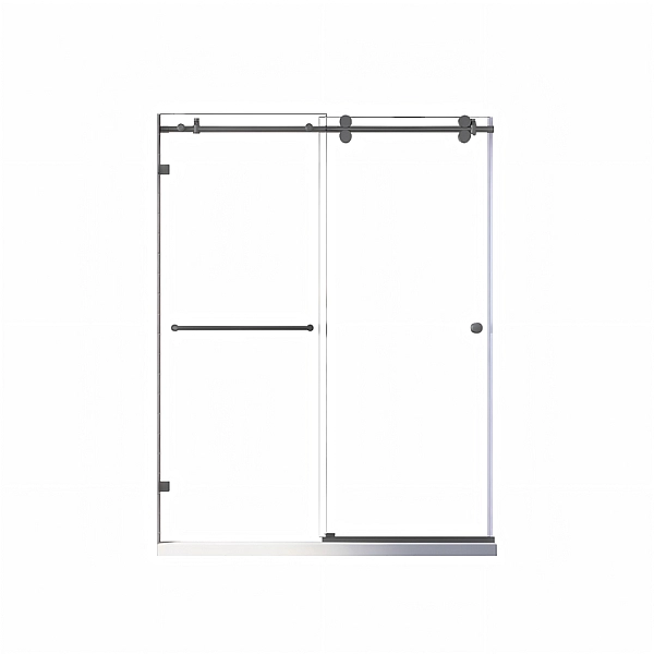 Двері в нішу Koer SR SD06-140x220-TR-07 прозоре скло Easy Clean 8мм, графіт (KR5369) - Фото - 20