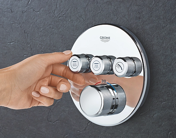 Термостат прихованого монтажу на 3 споживача Grohe Grohtherm SmartControl (29121000) - Фото - 4