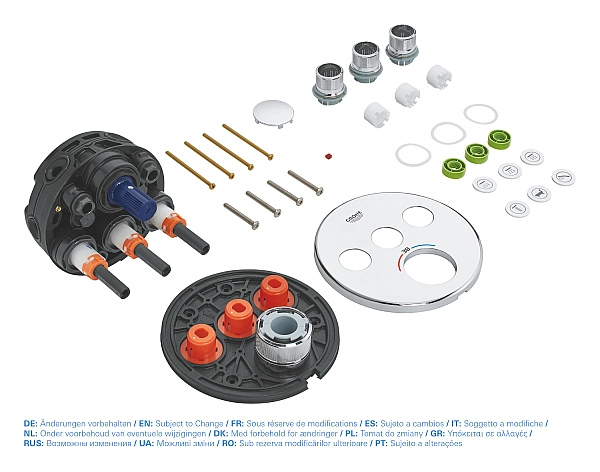 Термостат прихованого монтажу на 3 споживача Grohe Grohtherm SmartControl (29121000) - Фото - 8