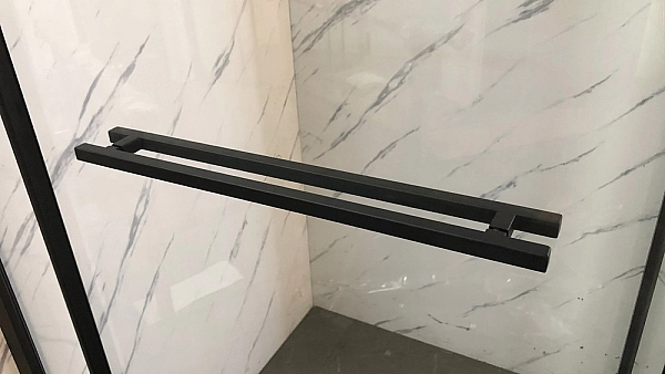 Душова кабіна без піддону Mixxus Premium Quadro SC01-120x80x195-TR Black прозоре скло 6мм (MI8293) - Фото - 7